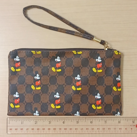 🆕 Mickey Mouse Wristlet Pouch Case Bag Purse Wallet Clutch - Picture 7 of 9